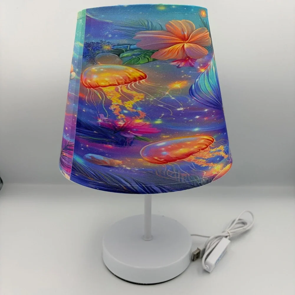 Mermaid‎ Jellyfish Ocean Lamp Kids Night Light USB Powered LED